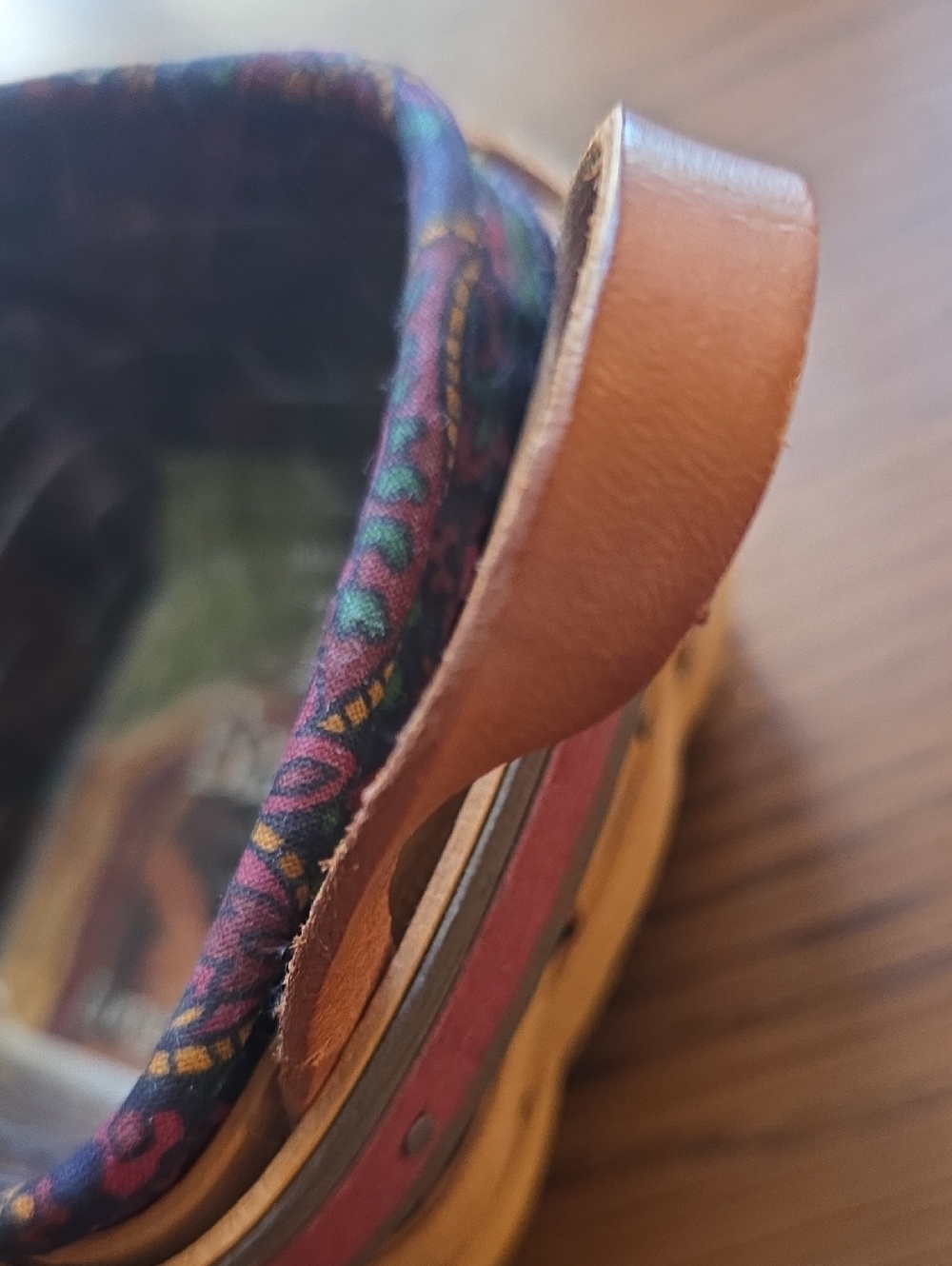 Father’s Day Longaberger Purple and Blue Patterned Fabric-Lined Tee Basket - Picture 6 of 7